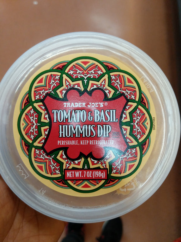 Trader Joe's Tomato Basil Hummus Dip