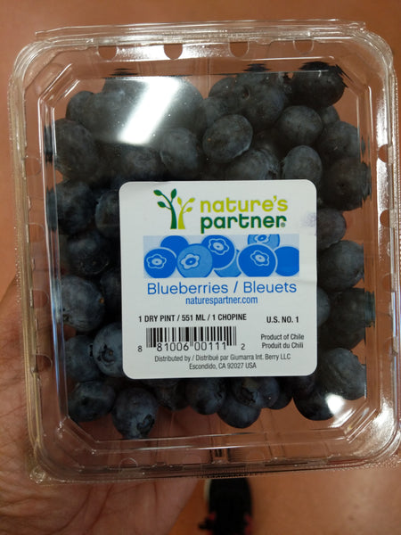 Fresh Organic Jumbo Blueberries, 6 oz