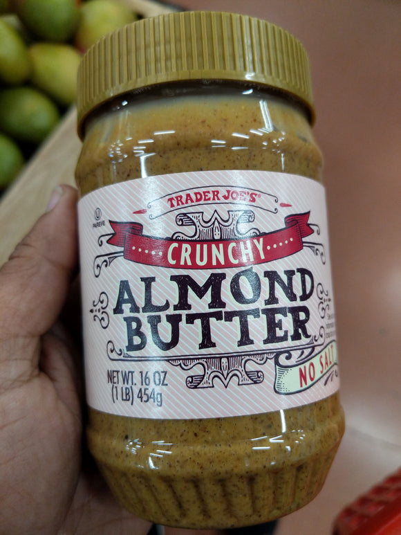 Trader Joe's Crunchy Unsalted Almond Butter