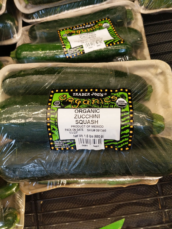 Trader Joe's Organic Zucchini Squash