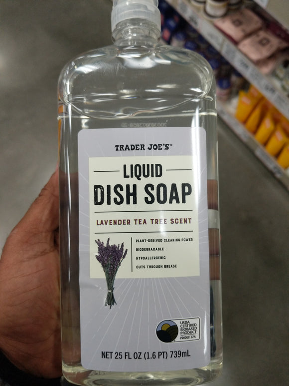 Trader Joe's Free Lavender Tea Tree Liquid Dish Soap