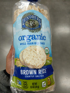 Lundberg Organic Brown Rice Lightly Salted Rice Cakes