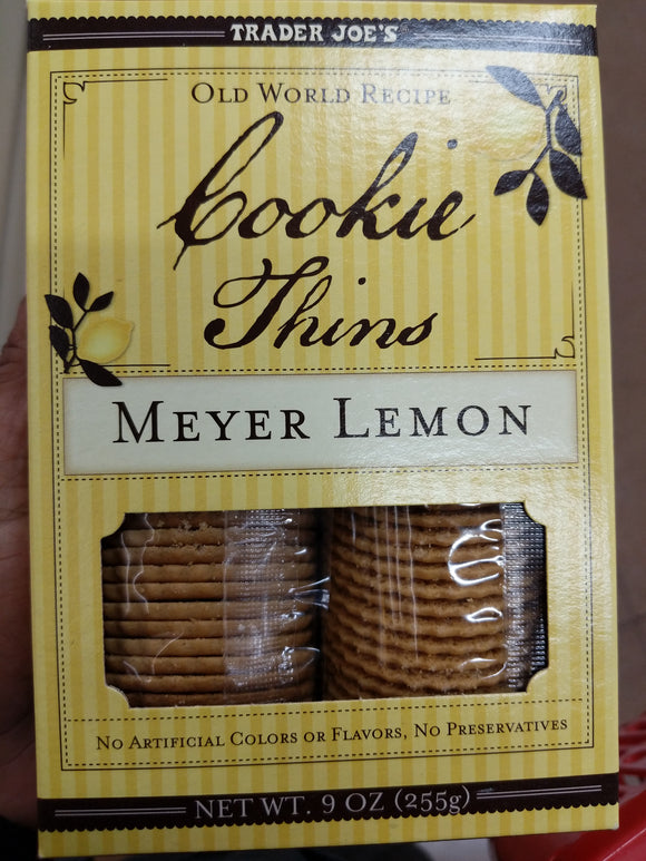 Trader Joe's Cookie Thins (Meyer Lemon)