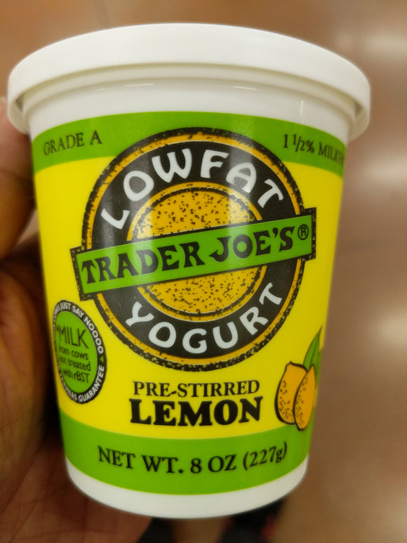 Trader Joe's Low Fat Yogurt (Lemon)