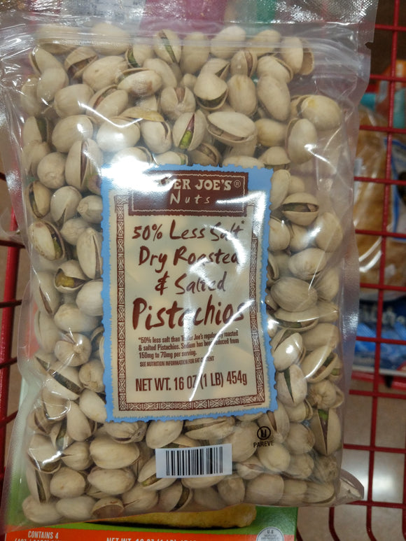 Trader Joe's Roasted and Salted Pistachios (50% Less Salt)
