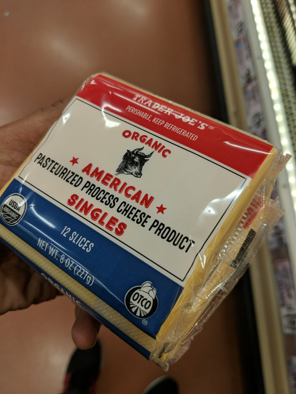 Trader Joe's Organic American Sliced Cheese (12 Slices)
