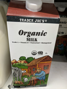 Trader Joe's Organic Milk (Whole)