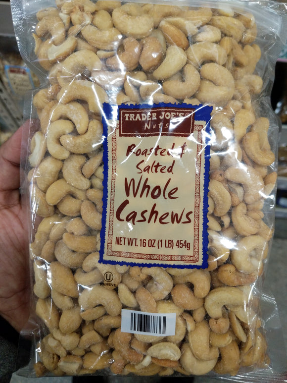Trader Joe's Roasted and Salted Whole Cashews