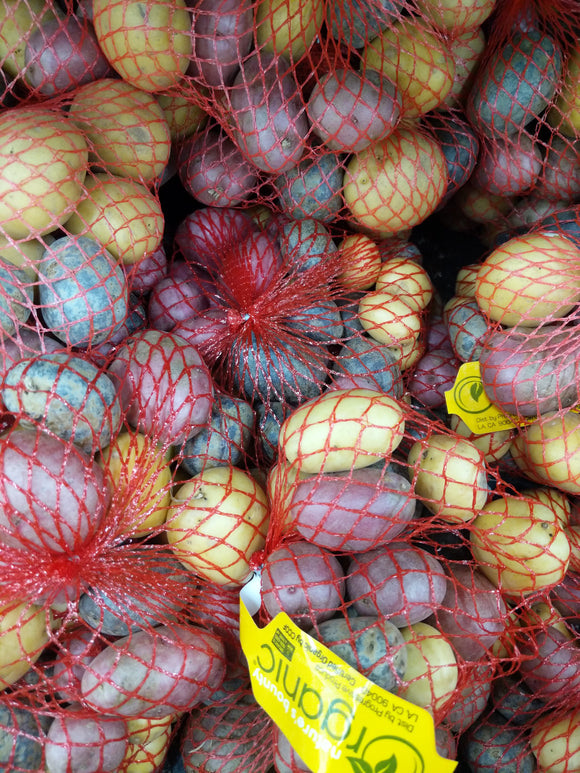 Trader Joe's Bag of Organic Potato Medley (Red, White and Blue Potatoes!)