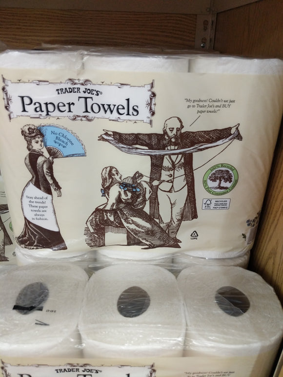 Trader Joe's Paper Towels (3 Rolls, 2 Ply 80 Sheet Roll)