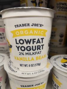 Trader Joe's Organic Low Fat Yogurt (Vanilla)