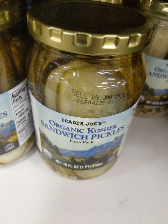 Trader Joe's Organic Sandwich Pickles
