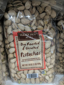 Trader Joe's Dry Roasted and Unsalted Pistachios