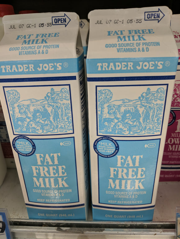 Trader Joe's Milk (Fat Free)