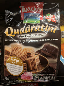 Trader Joe's Bite Size Quadratini Wafer Cookies (Dark Chocolate)