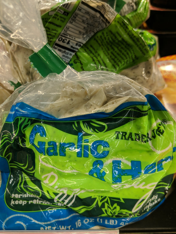 Trader Joe's Garlic and Herb Pizza Dough