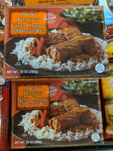 Trader Joe's Korma Fish Curry (wuth Basmati Rice)