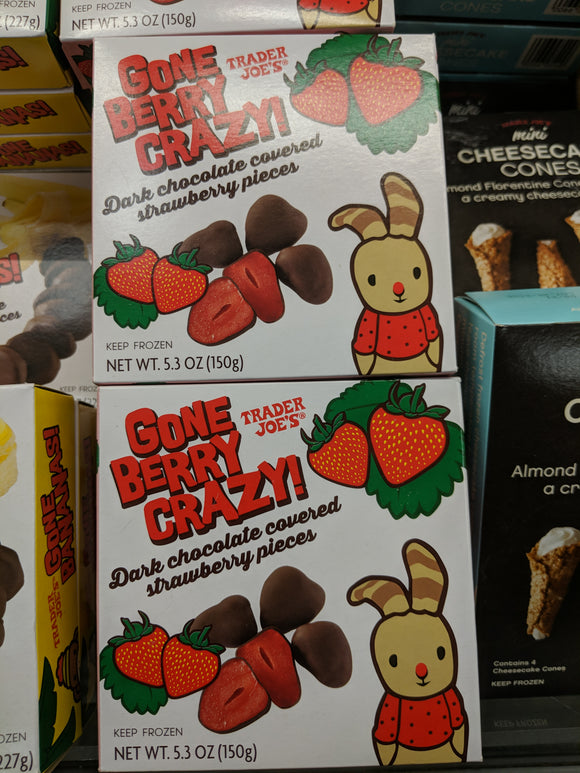Trader Joe's Gone Berry Crazy! (Dark Chocolate Covered Strawberry Pieces)