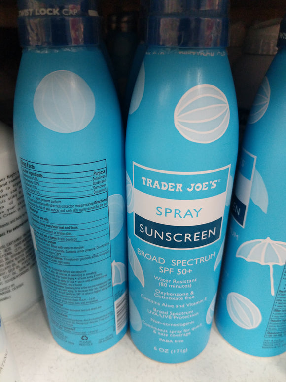 Trader Joe's Nourish Spray Sunscreen