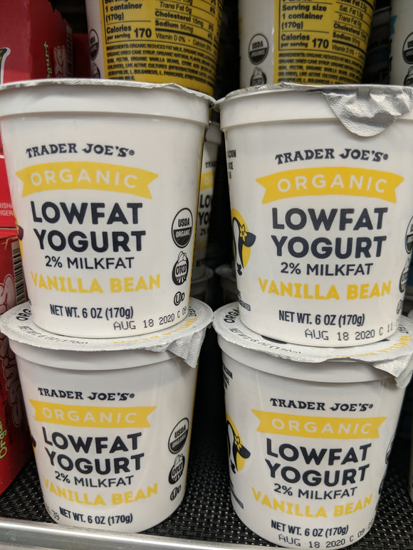 Trader Joe's Organic Lowfat Yogurt (Vanilla)