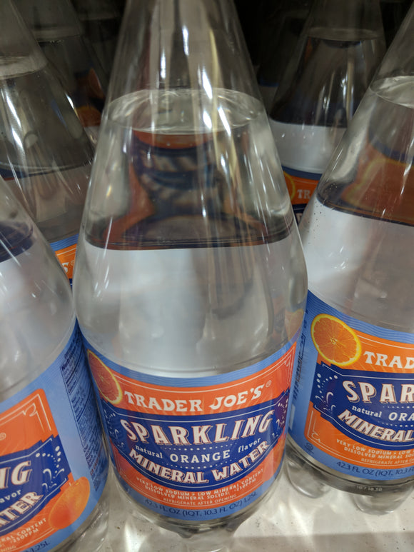 Trader Joe's Sparkling Mineral Water (Orange)