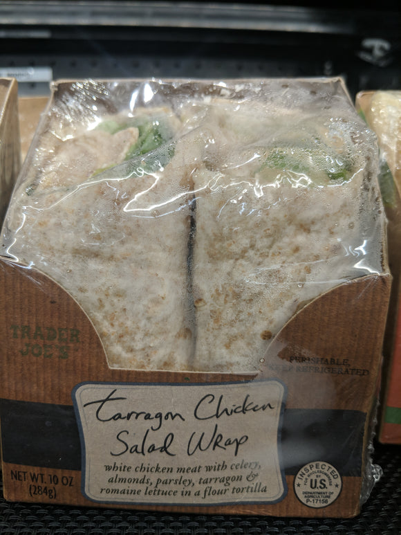 Trader Joe's Grilled Chicken Caesar Wrap (Tarragon Chicken Salad)