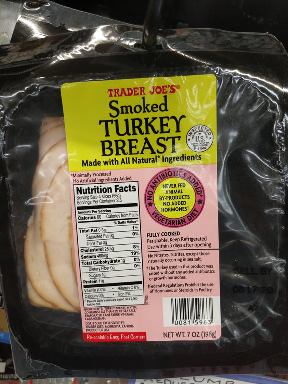 Trader Joe's Smoked Sliced Turkey Breast