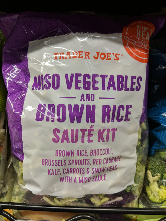 Trader Joe's Miso Vegetables and Brown Rice Saute Kit
