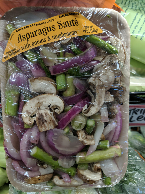 Trader Joe's Asparagus Saute (w/Mushrooms and Onions)