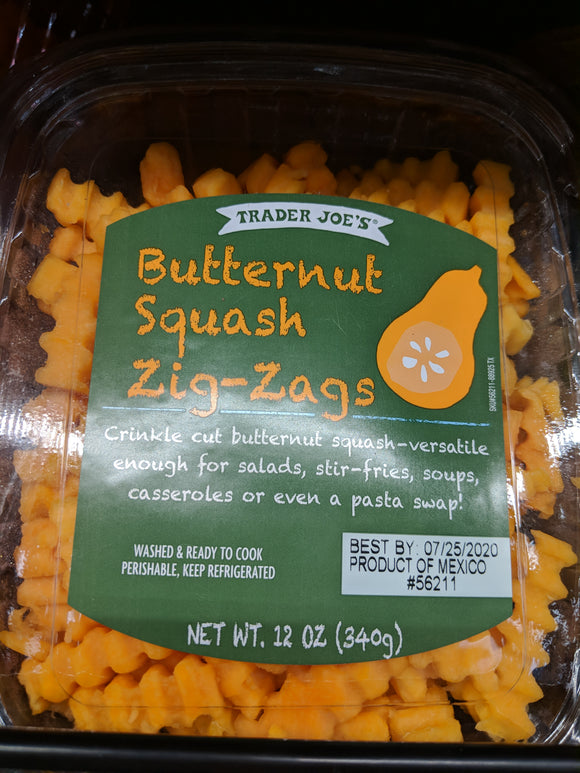 Trader Joe's Butternut Squash Zig Zags