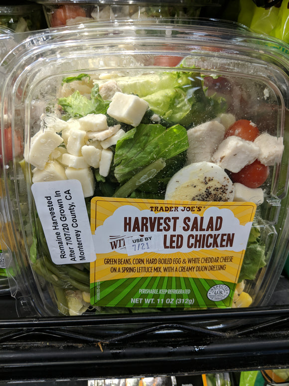 Trader Joe's Harvest Salad with Grilled Chicken