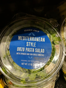 Trader Joe's Mediterranean Style Orzo Pasta Salad