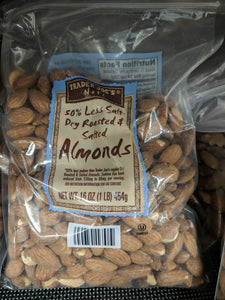 Trader Joe's Dry Roasted and Salted Almonds (50% Less Salt)