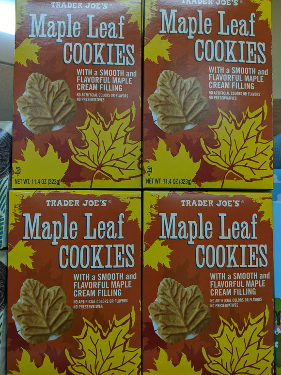 Trader Joe's Maple Leaf Cookies