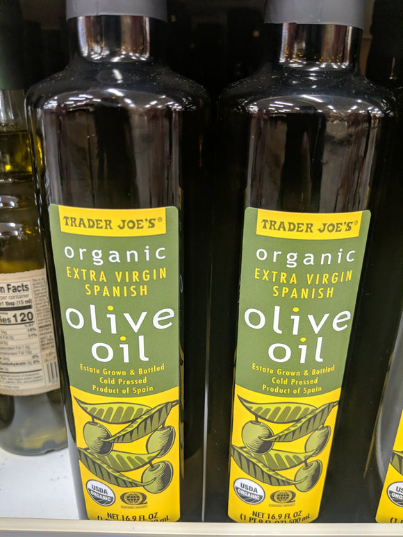Trader Joe's Organic Spanish Extra Virgin Olive Oil