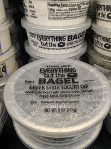 Trader Joe's Everything But The Bagel Greek Style Yogurt Dip