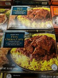 Trader Joe's Fiery Chicken Curry (With Tumeric Rice)