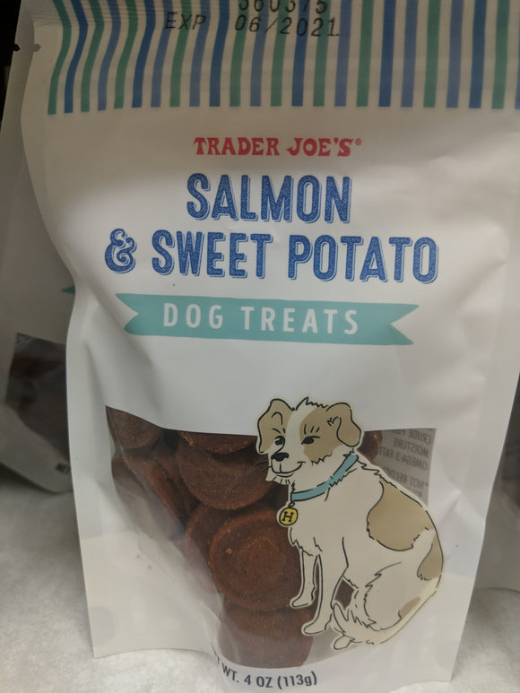Trader Joe's Salmon and Sweet Potato Dog Treats (For Dogs!)