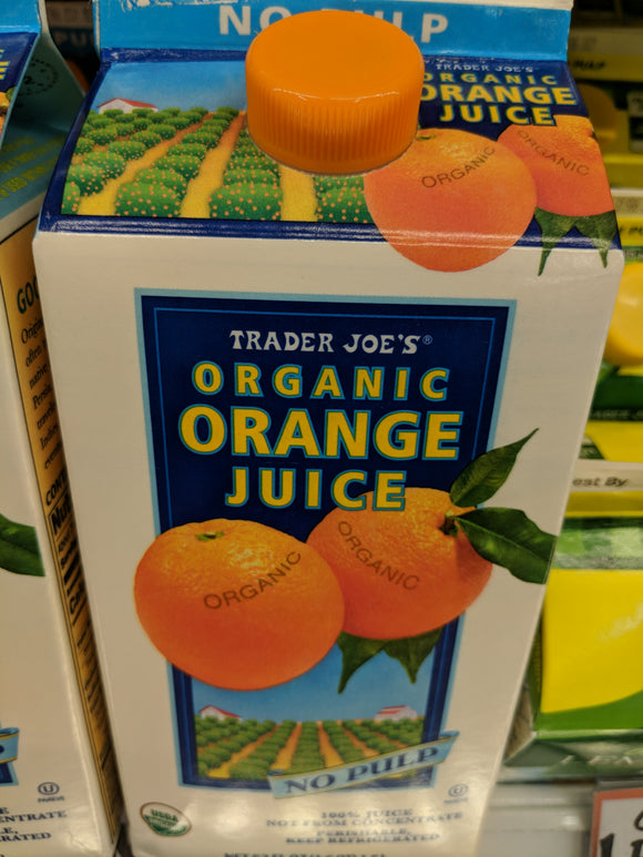 Trader Joe's Organic Orange Juice (No Pulp)