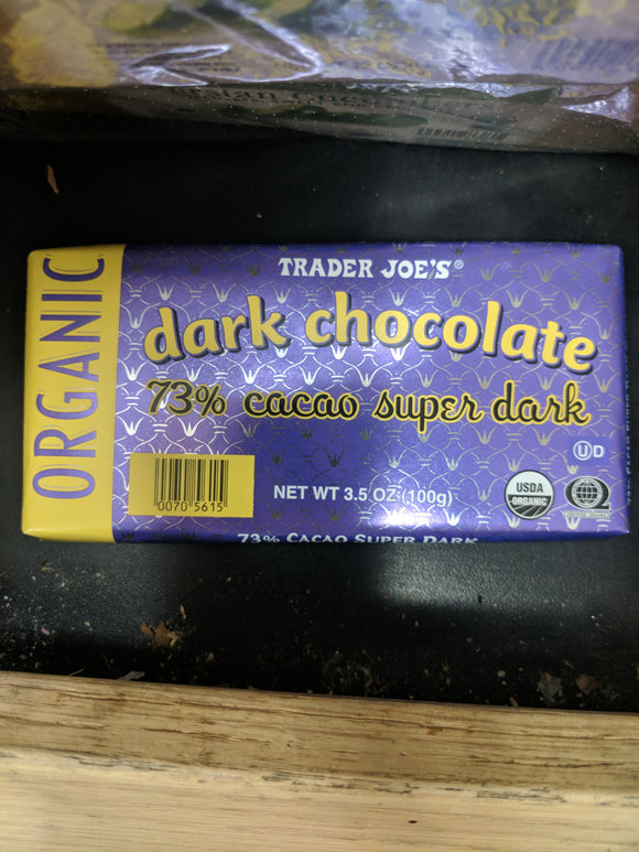 Trader Joe's Organic Dark Chocolate 73% Cocoa Bar