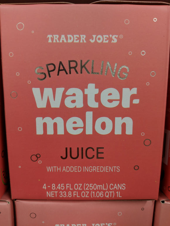 Trader Joe's Sparkling Watermelon Juice (4 pack)