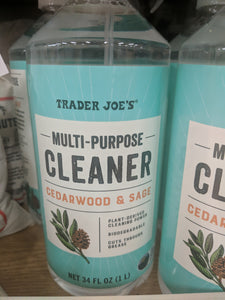 Trader Joe's Multi-purpose Cleaner (Cedarwood and Sage)