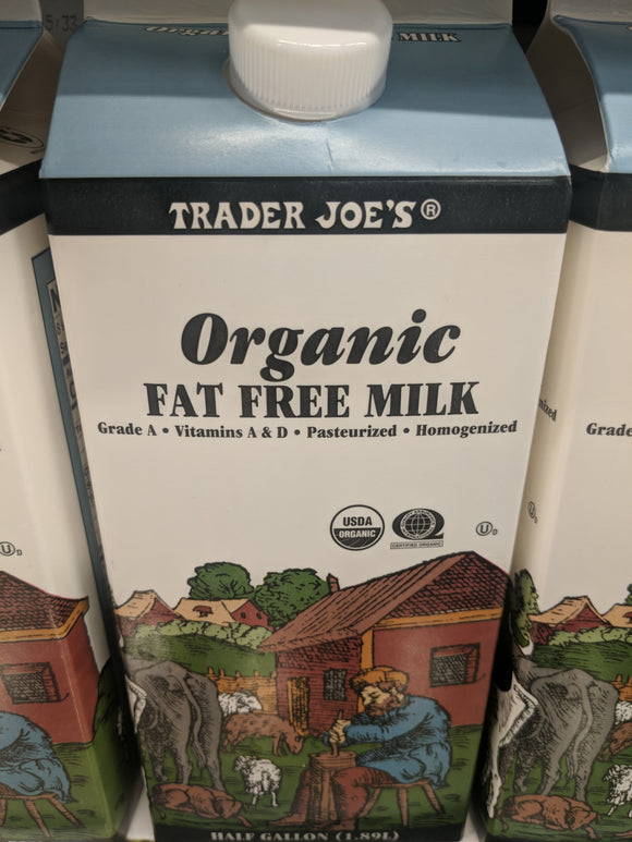 Trader Joe's Organic Milk (Fat Free)