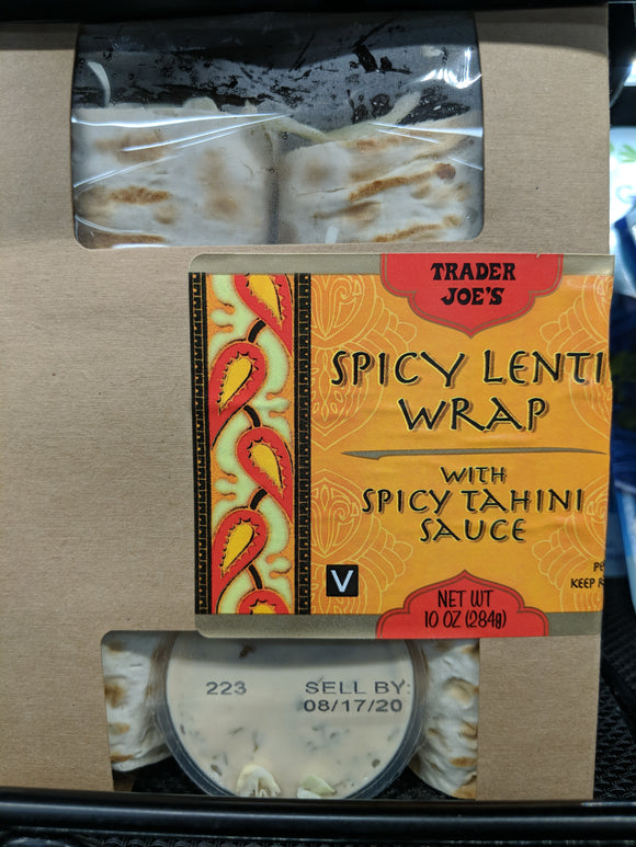 Trader Joe's Spicy Lentil Wrap
