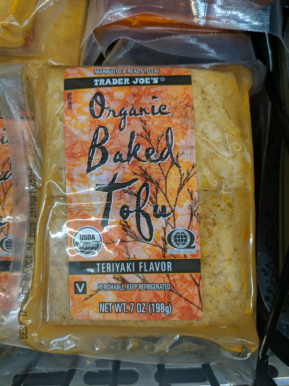 Trader Joe's Organic Baked Tofu (Teryaki Flavor)