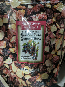 Trader Joe's Freeze Dried Red Seedless Grape Slices