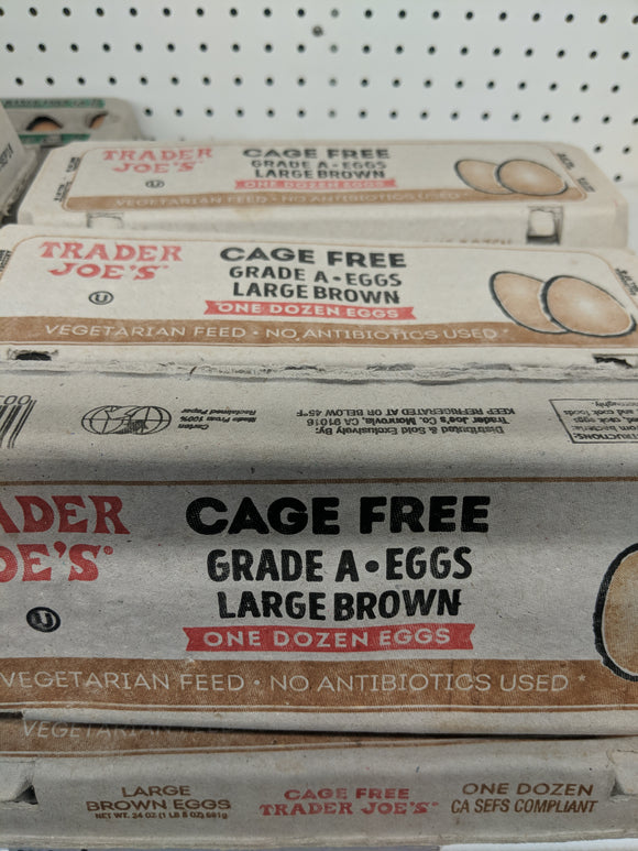 Trader Joe's Cage Free Large Brown Grade A Eggs