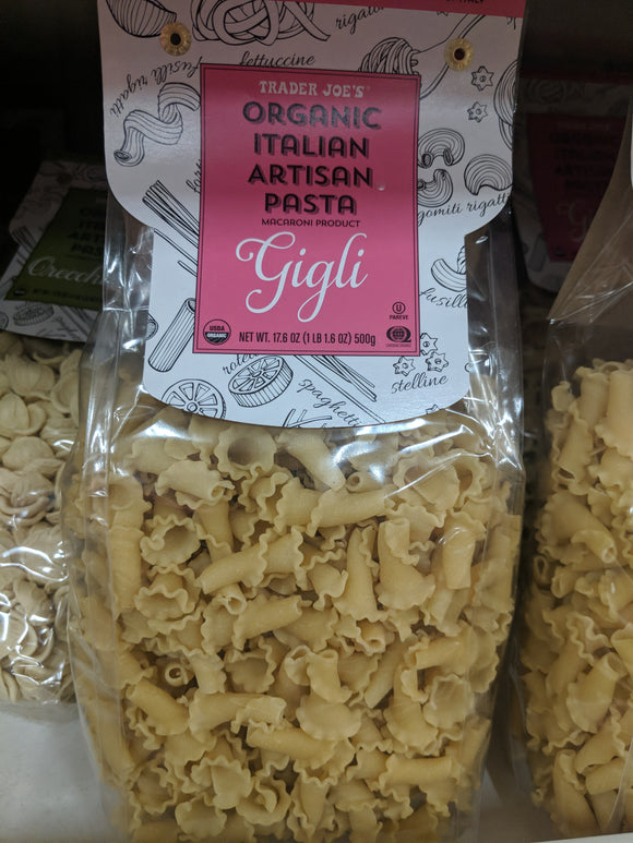 Trader Joe's Organic Italian Artisan Gigli Pasta