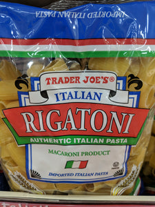 Trader Joe's Rigatoni Authentic Italian Pasta