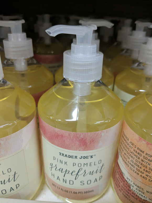 Trader Joe's Liquid Pink Pomelo Grapefruit Hand Soap